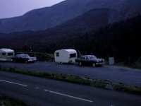 Car Caravan Wales Mountains